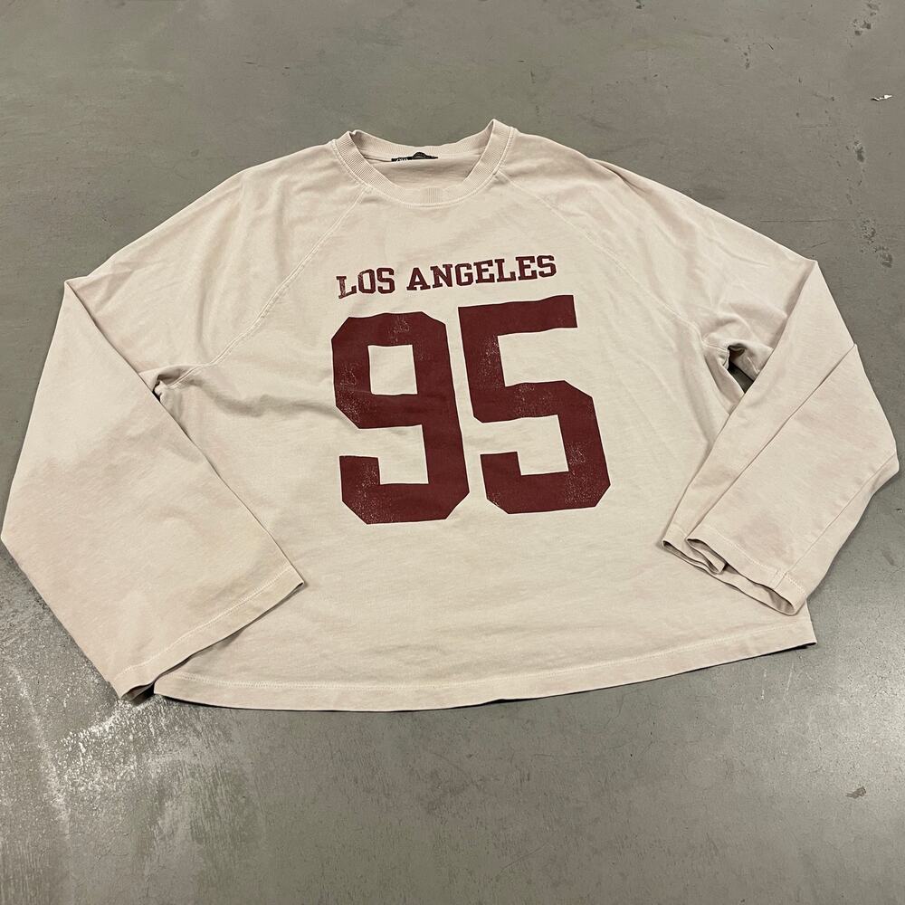 Y2K 3/4 long sleeve San Francisco Zara t-shirt